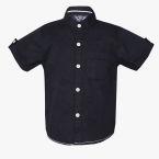 Tales & Stories Black Casual Shirt Boys