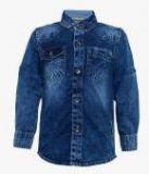 Tales & Stories Blue Faded Regular Fit Casual Shirt Boys