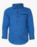 Tales & Stories Cobalt Blue Casual Shirt Boys