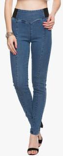 Tarama Blue Solid Jeggings women