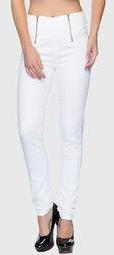 Tarama White Solid Jegging Women