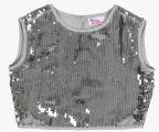 Teeny Tantrums Grey Casual Top Girls