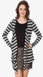 Texco Black Striped Shrug Women