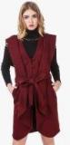 Texco Maroon Solid Winter Jacket Women