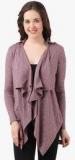 Texco Mauve Solid Shrug Women