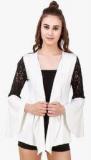 Texco Off White Solid Shrug Women