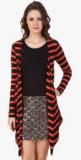 Texco Orange Striped Shrug Women