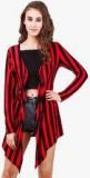 Texco Red Striped Shrug Women