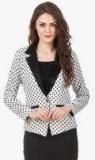 Texco White Printed Winter Jacket Women