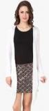 Texco White Solid Shrug Women