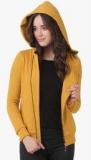 Texco Yellow Solid Hoodie Women