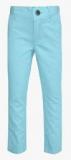 The Childrens Place Aqua Blue Regular Fit Trouser Boys