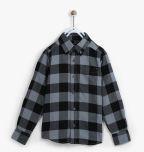 The Childrens Place Grey Regular Fit Casual Shirt Boys