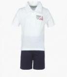 The Childrens Place White Shorts Set Boys