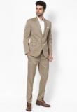 The Design Factory Solid Beige Blazer Men