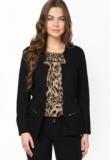 The Gud Look Black Solid Summer Jacket Women