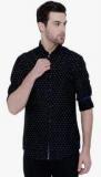 The Indian Garage Co Black Printed Casual Shirt Men