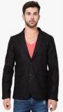 The Indian Garage Co Black Solid Jackets & Blazers men