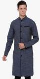 The Indian Garage Co Blue Solid Kurta men