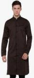 The Indian Garage Co Brown Printed Kurta Men