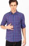 The Indian Garage Co Checks Blue Casual Shirt men