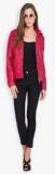 The Indian Garage Co Magenta Solid Winter Jacket Women