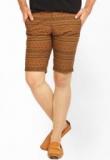 The Indian Garage Co Printed Brown Shorts Men