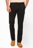 The Indian Garage Co Solid Black Chinos Men