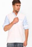 The Indian Garage Co Solid White Kurta Men