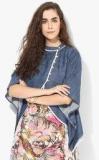 The Kaftan Company Blue Solid Summer Jacket Women