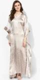 The Kaftan Company Grey Printed Kaftan Women