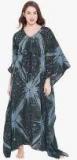 The Kaftan Company Grey Printed Nightdress women