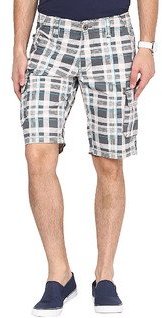 The Vanca Checks Grey Shorts men