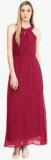 The Vanca Magenta Embroidered Maxi Dress women