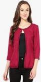 The Vanca Magenta Solid Shrug Women