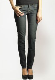 The Vanca Solid Black/Grey Jeans Women