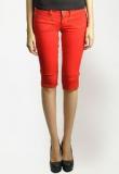 The Vanca Solid Red 3/4Ths Women