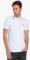 Jack & Jones White Solid Polo T Shirt men