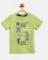 United Colors of Benetton Boys Green Printed Round Neck T shirt