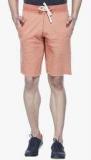 Tinted Orange Solid Shorts men