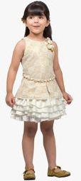 Tiny Baby Cream Party Dress Girls