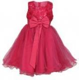 Tiny Girl Magenta Party Dress Girls