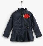 Tiny Girl Navy Blue Winter Jacket girls