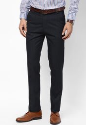 Tng Solid Blue Formal Trouser Men