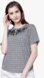 Tokyo Talkies Black Checked Blouse Women