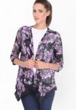 Tokyo Talkies Black Printed Shrugs Women