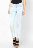 Tokyo Talkies Light Blue Solid Jeans Women