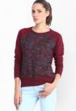 Tokyo Talkies Maroon Printed Sweatshirt Women