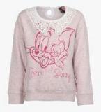 Tom & Jerry Pink Sweatshirt Girls