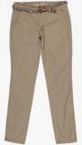 Tom Tailor Beige Solid Chinos women